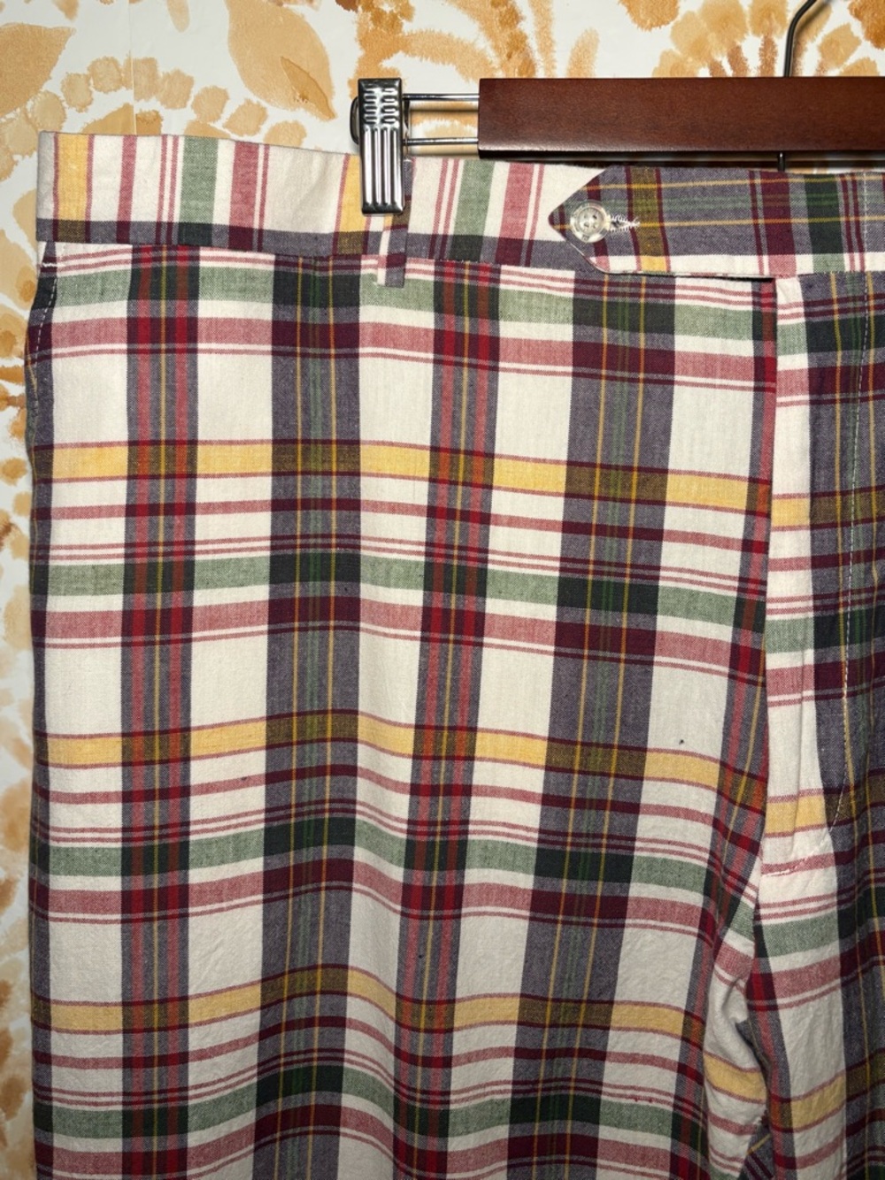 Classic Plaid Golf Pants | Preppy Country Club Style | Straight Leg | Size 48 - Picture 6 of 6